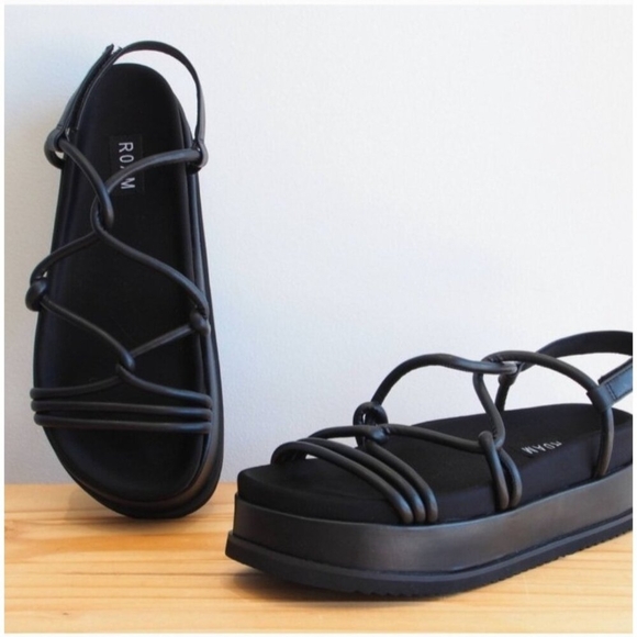 ROAM Linky Platform, Black Rommie sandal Women's Size 40 EU/US 10 - Picture 14 of 16